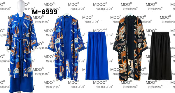 MDO Button Front Wool Winter Dress M-6999