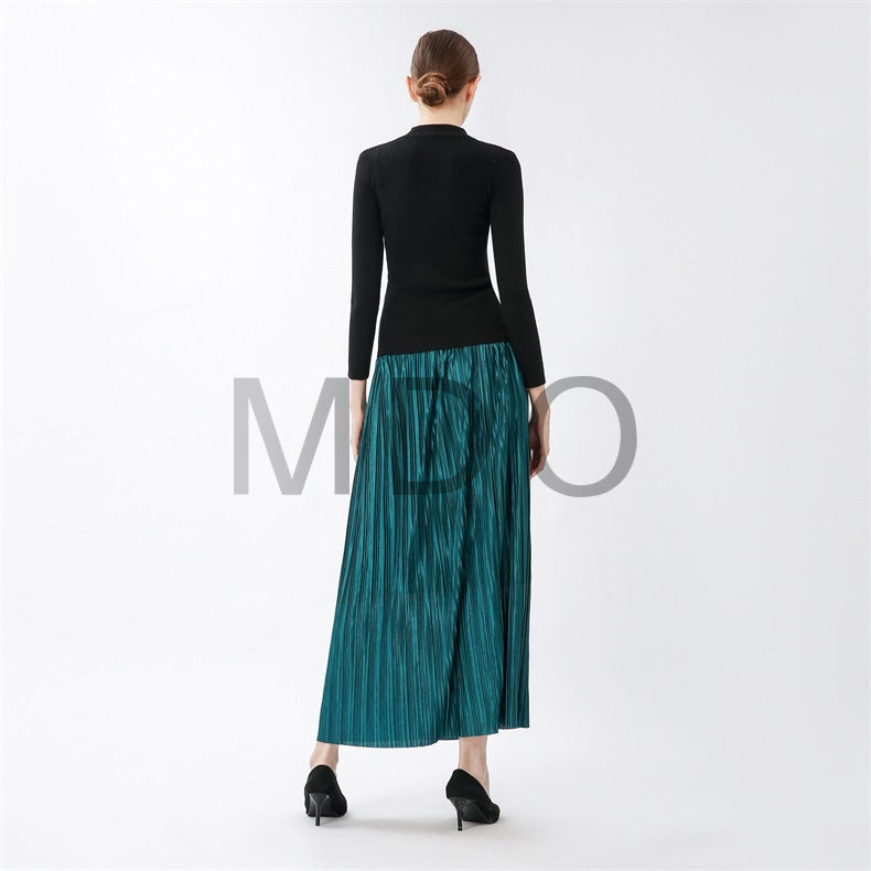 MDO Tall Lettuce Trim Maxi Flared Skirt one dozen（12piece）