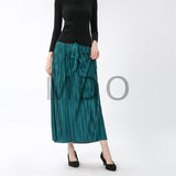 MDO Tall Lettuce Trim Maxi Flared Skirt one dozen（12piece）
