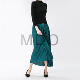MDO Tall Lettuce Trim Maxi Flared Skirt one dozen（12piece）