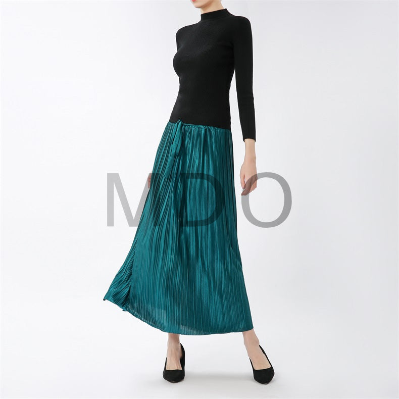 MDO Tall Lettuce Trim Maxi Flared Skirt one dozen（12piece）